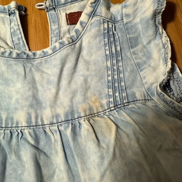 7 For All Mankind 12 M Toddler Girls Play Condition Floral Romper Denim Tee - Picture 10 of 13